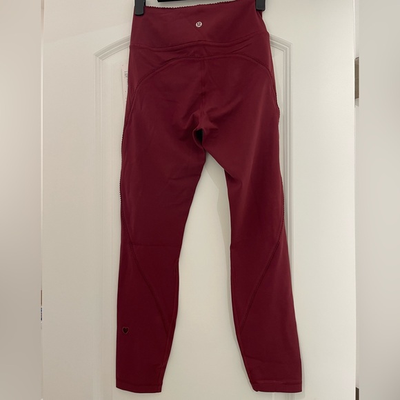 Lululemon Athletica Maroon Groove Pants - Picture 2 of 8